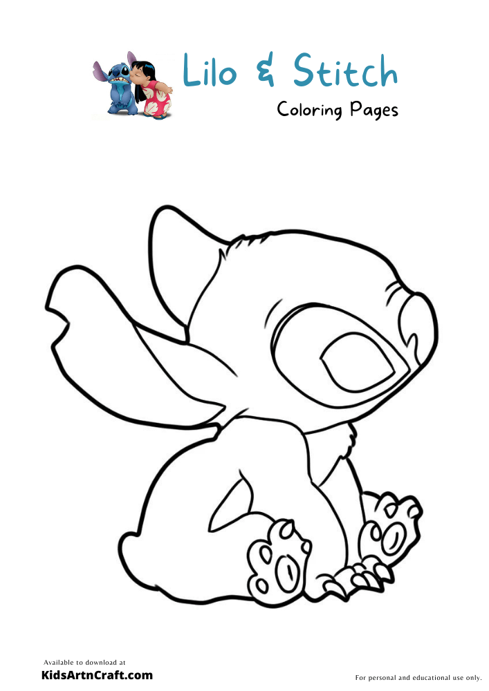 Lilo & Stitch Coloring Pages For Kids
