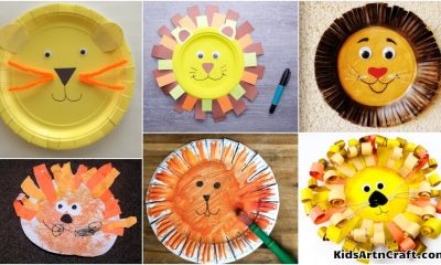 Lion Paper Plate Crafts for Kids