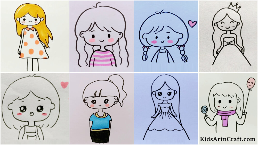 How to Draw a Princess - Easy Drawing Art
