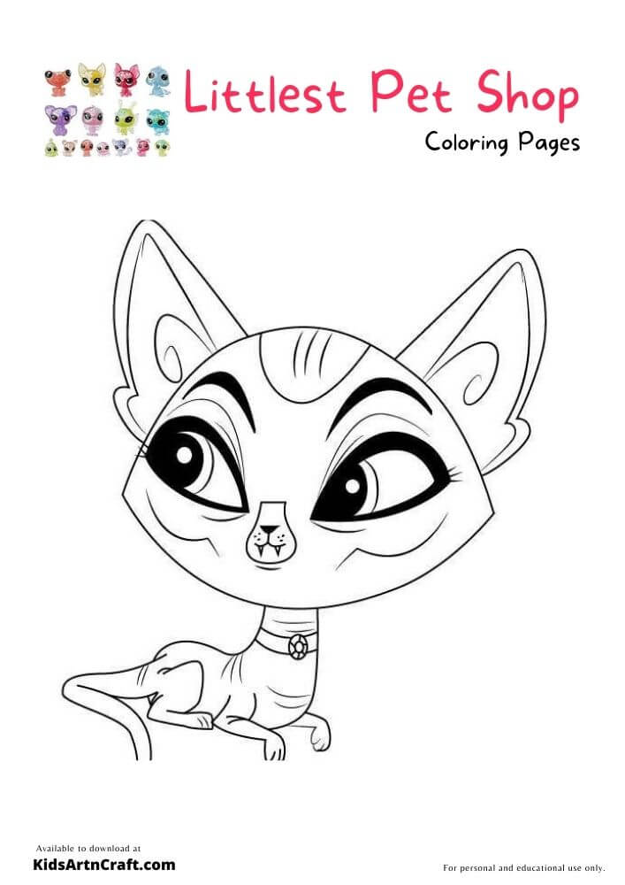 Littlest Pet Shop Coloring Pages For Kids