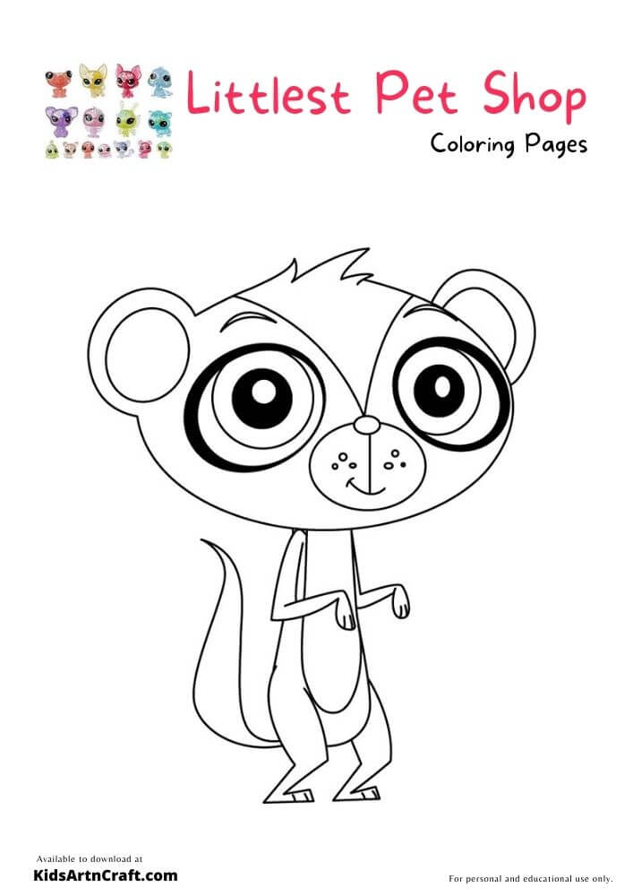 Littlest Pet Shop Coloring Pages For Kids