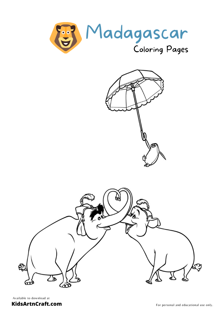 Madagascar Coloring Pages For Kids