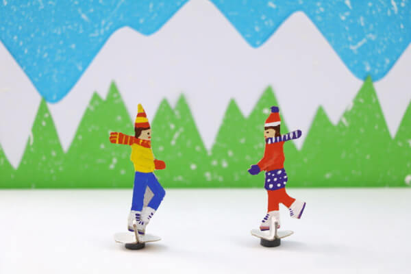 Magnetic Ice Skating Craft Activities