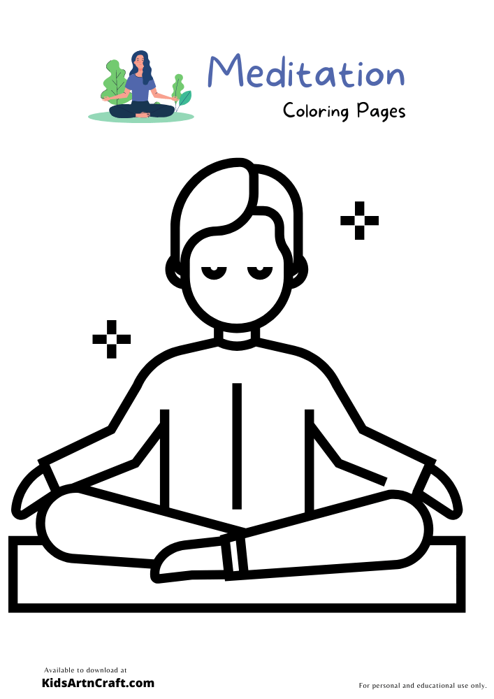 Meditation Coloring Pages For Kids – Free Printables