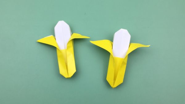 Origami Banana Tutorial Fruit crafts For Kids