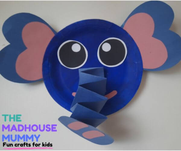 Paper Plate Baby Elephant Craft For Kids