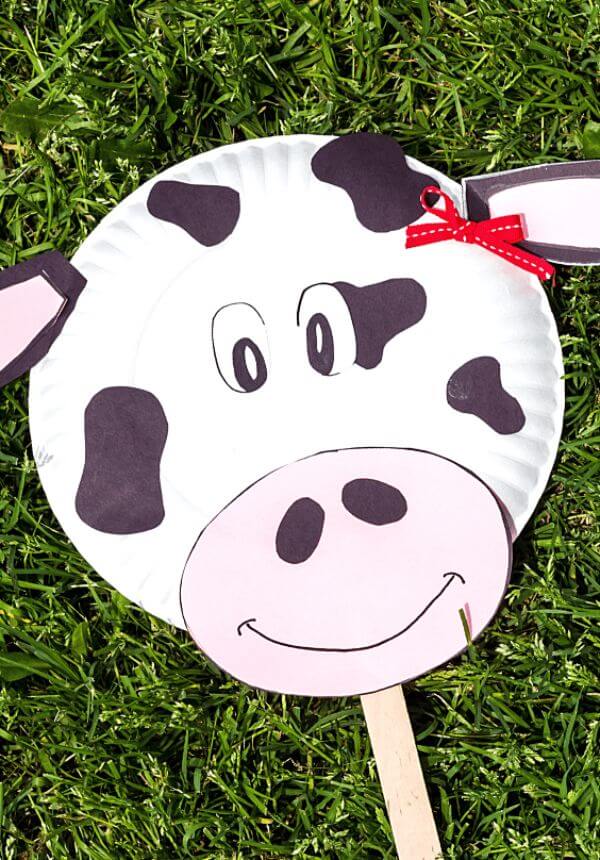 Paper Plate Cow Mask Craft ideas