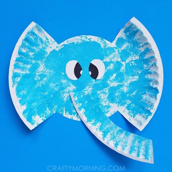Paper Plate Elephant Craft For Kids
