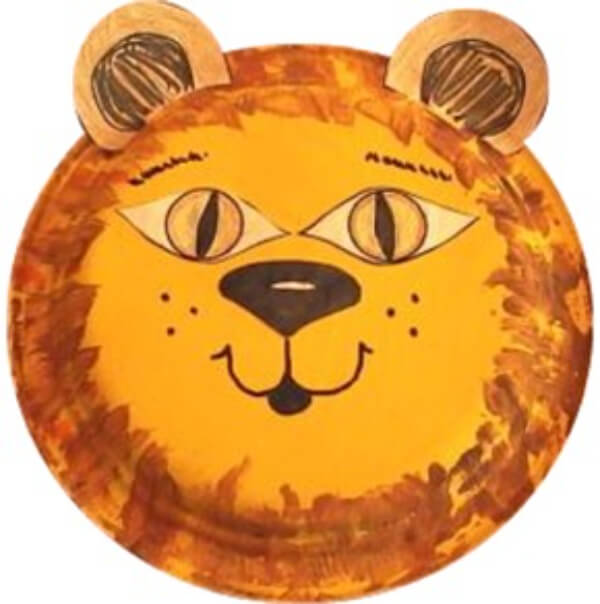 Paper Plate Lion Easy Craft For Kids