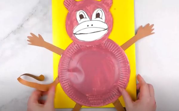 Paper Plate Monkey Craft For Kids