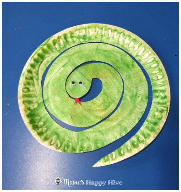 Paper Plate Snake Arts & Crafts For Kids