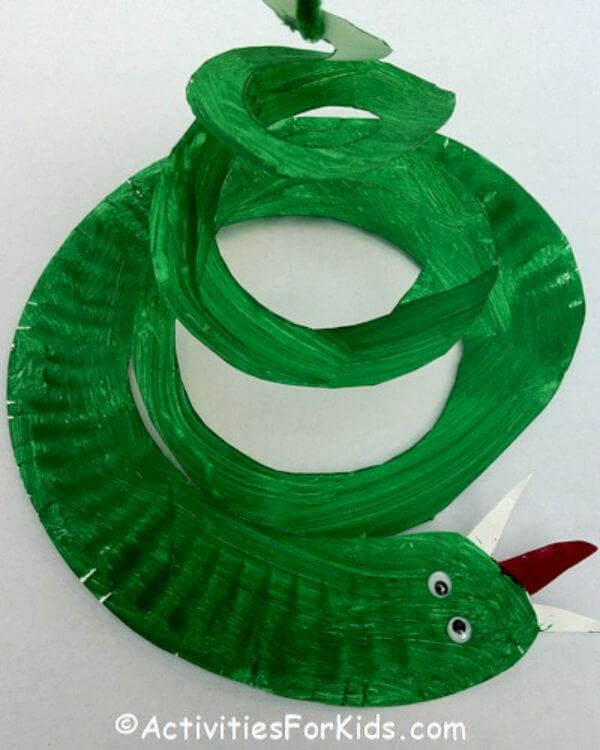 Paper Plate Snake Craft Activities For Kids