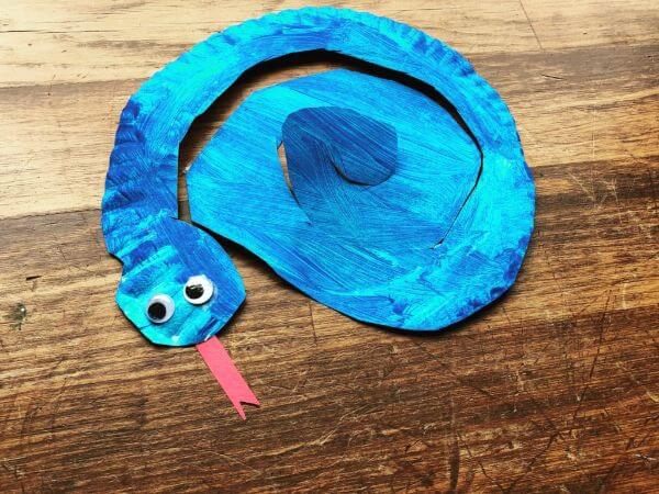 Paper Plate Snake Craft Template For Kids