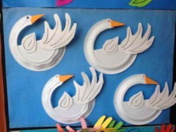 Paper Plate Swan Craft For Kidsv