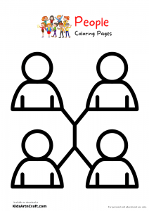 People Coloring Pages For Kids – Free Printables - Kids Art &amp; Craft