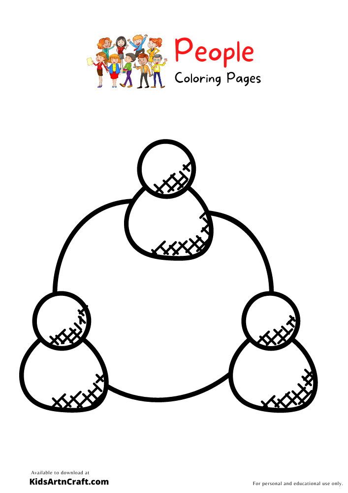 People Coloring Pages For Kids – Free Printables