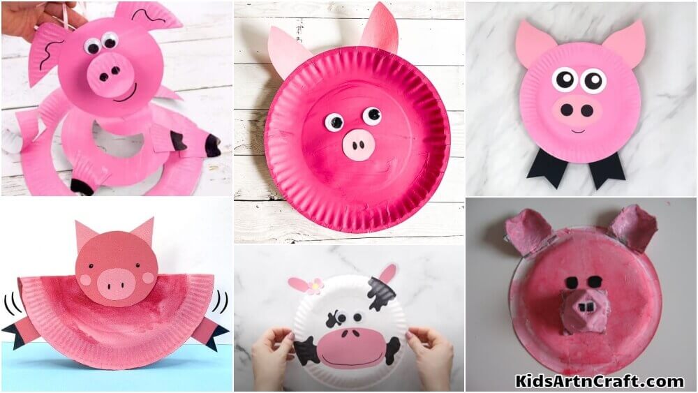 Pig Paper Plate Crafts for Kids