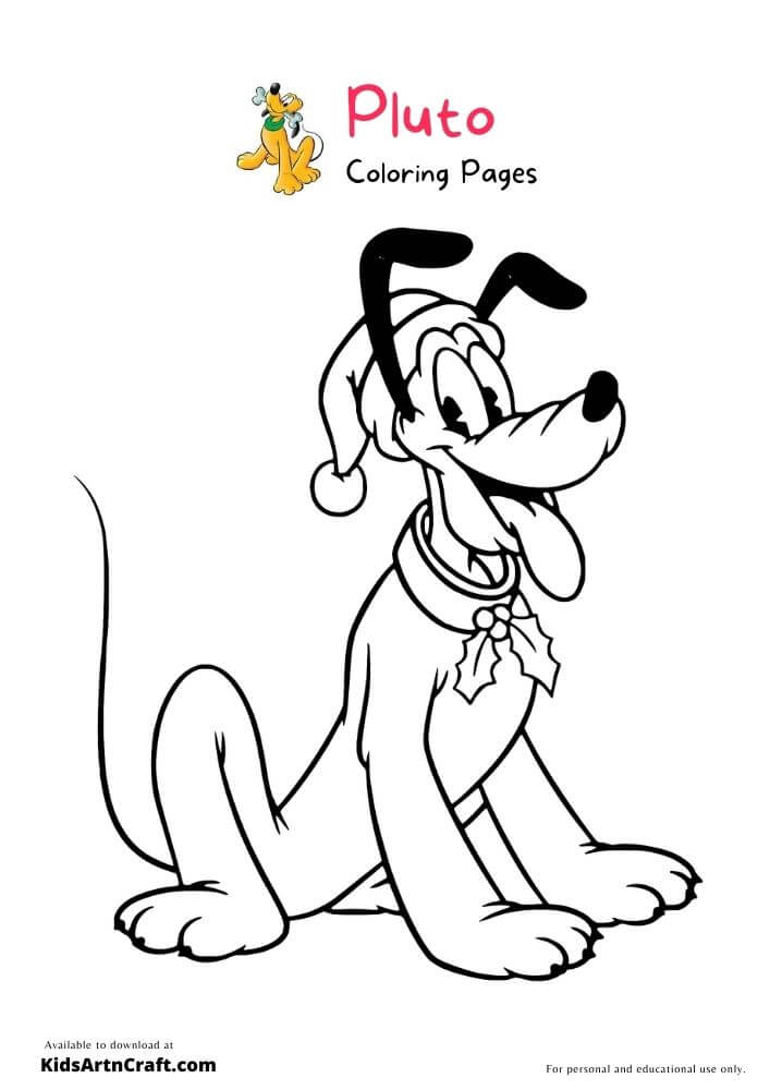 Pluto Coloring Pages For Kids – Free Printables