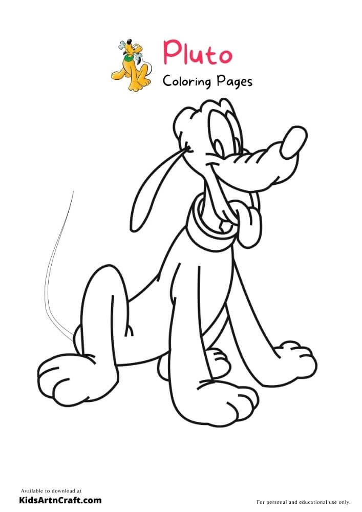 Printable Pluto Coloring Pages