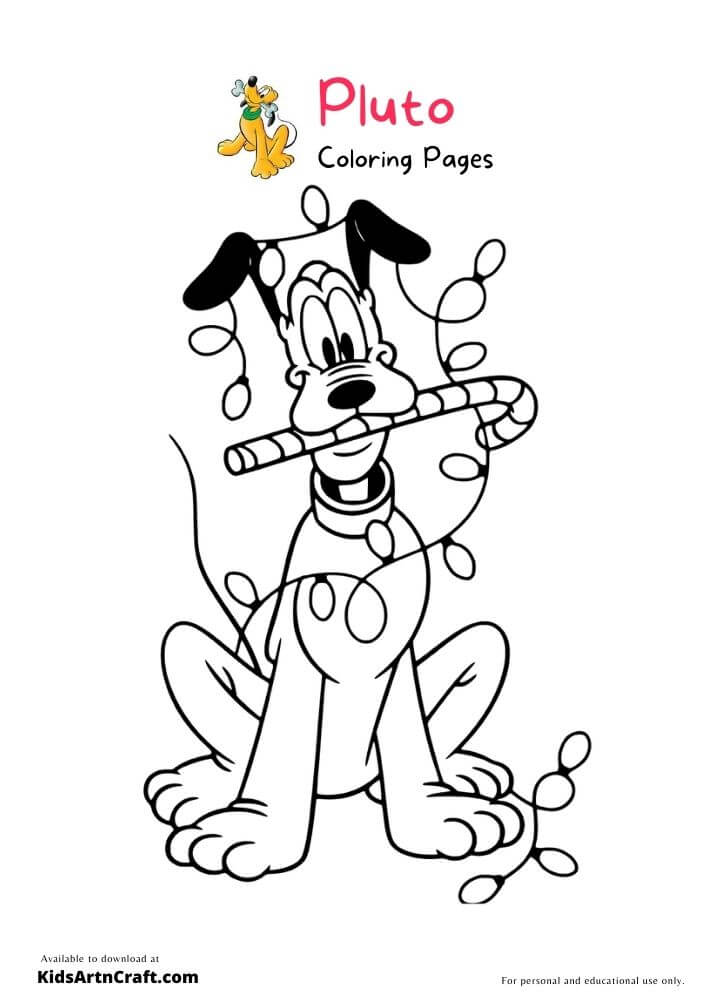 Pluto Coloring Pages For Kids – Free Printables