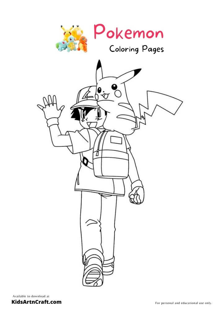 Pokemon Coloring Pages For Kids – Free Printables