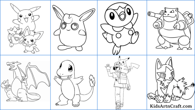 Pokemon Coloring Pages For Kids – Free Printables - Kids Art &amp; Craft