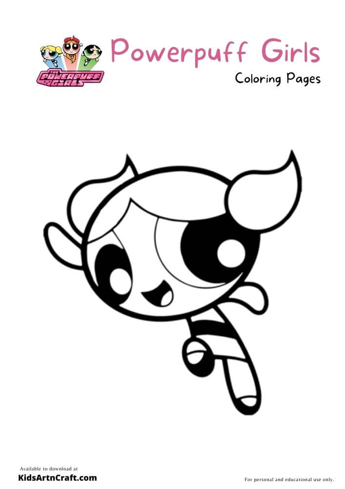 Powerpuff Girls Coloring Pages For Kids – Free Printables