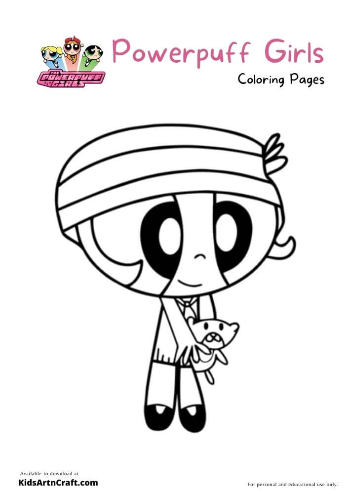 Powerpuff Girls Coloring Pages For Kids – Free Printables