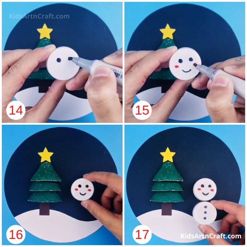Recycled Christmas Tree and Snowman For Kids - Step by Step Tutorial