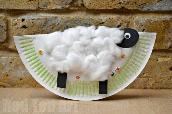 Rocking Paper Plate Sheep Craft Idea For Kids