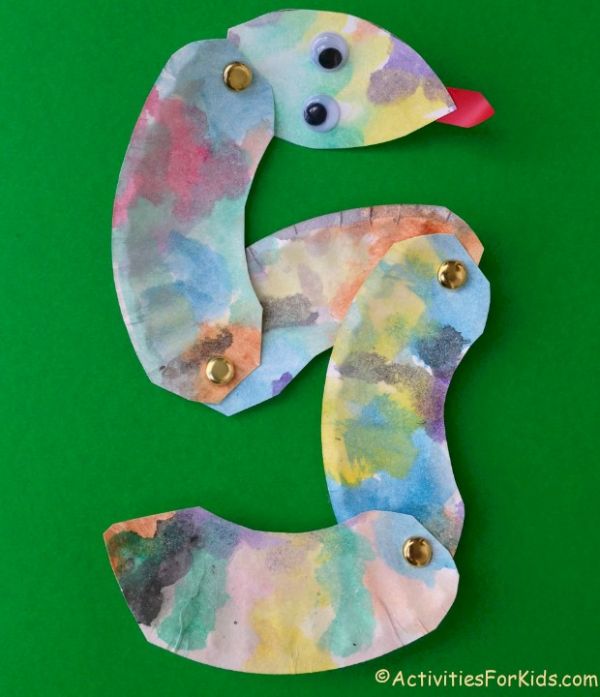 S Is For Snake Letter Craft Using Paper Plate