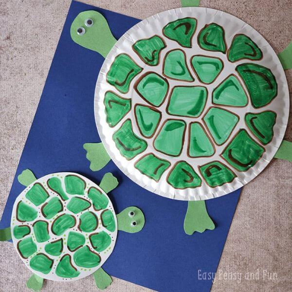 Sea Turtle Craft With Paper Plate For Kids