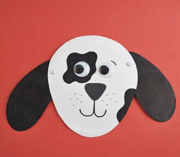 Simple Paper Plate Dog Craft Idea With Floppy Ears For Kids