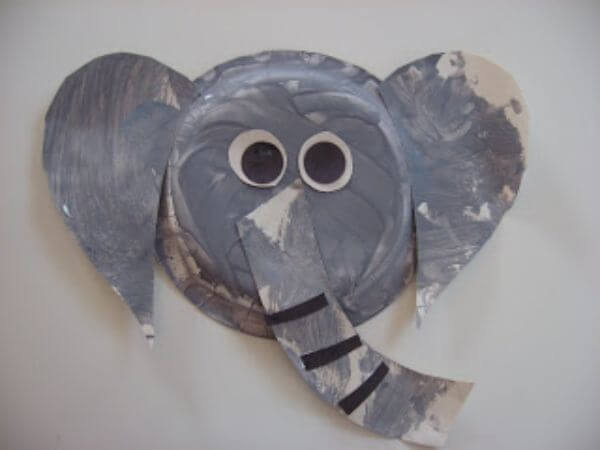 Simple Paper Plate Elephant Craft For Kids