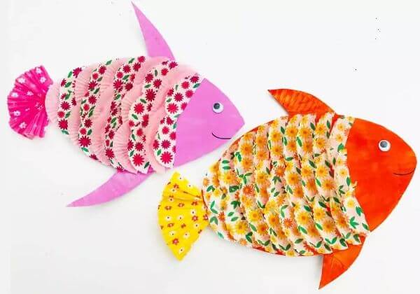 Simple Paper Plate Fish Craft For Kids