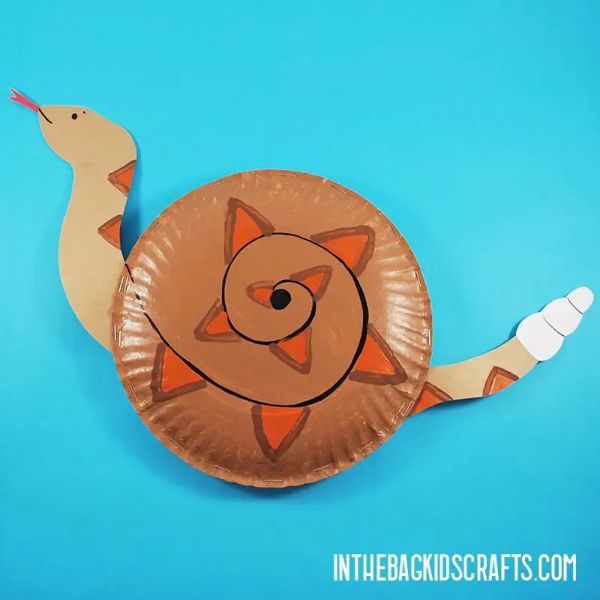 Snake Paper Plate Craft For Preschoolers