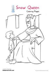 Snow Queen Coloring Pages For Kids – Free Printables - Kids Art & Craft