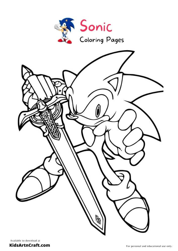 Sonic Coloring Pages For Kids – Free Printables