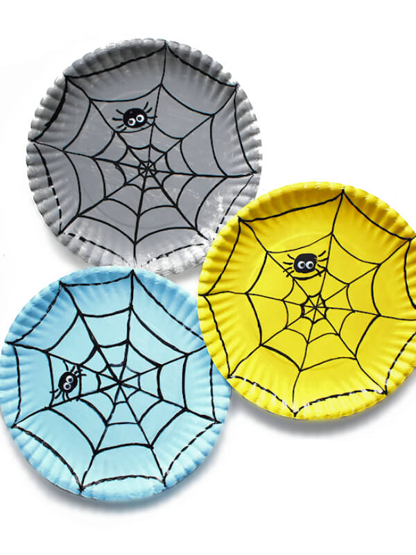Spider Web Craft Ideas With Paper Plate