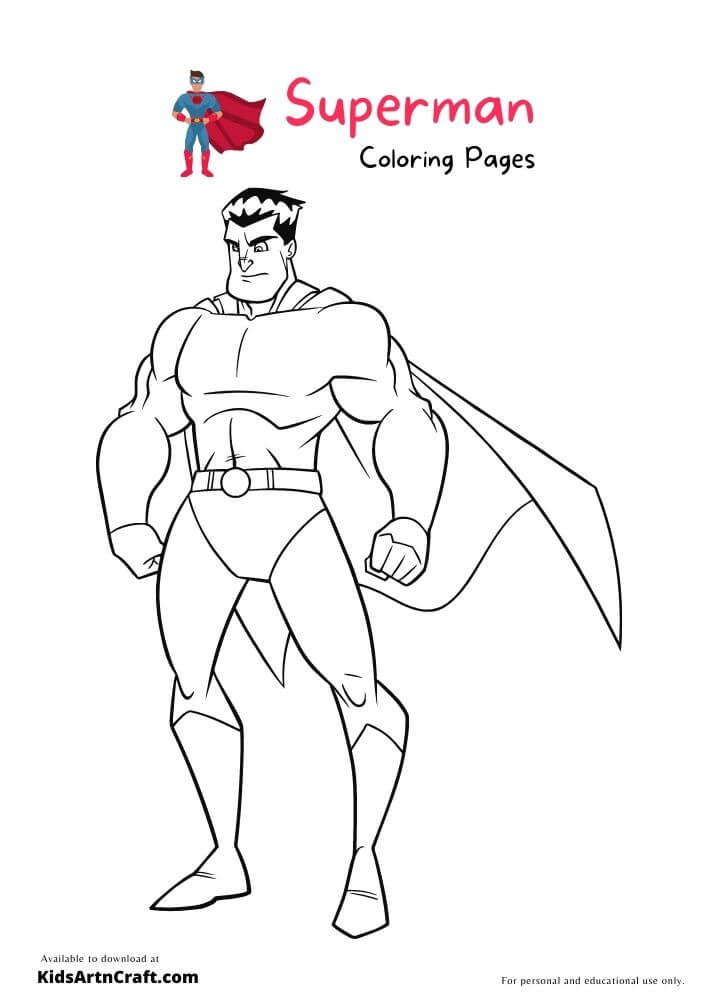 Superman Coloring Pages For Kids