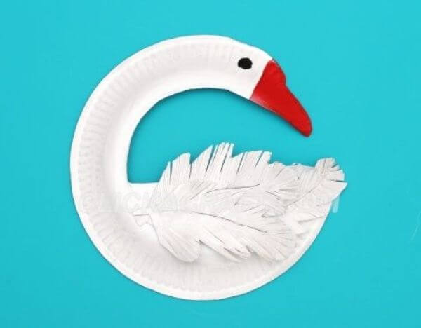 Swan Paper Plate Art & Craft For Kids