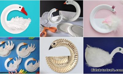 Swan Paper Plate Crafts for Kids