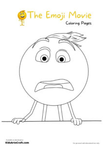 The Emoji Movie Coloring Pages For Kids – Free Printables - Kids Art ...