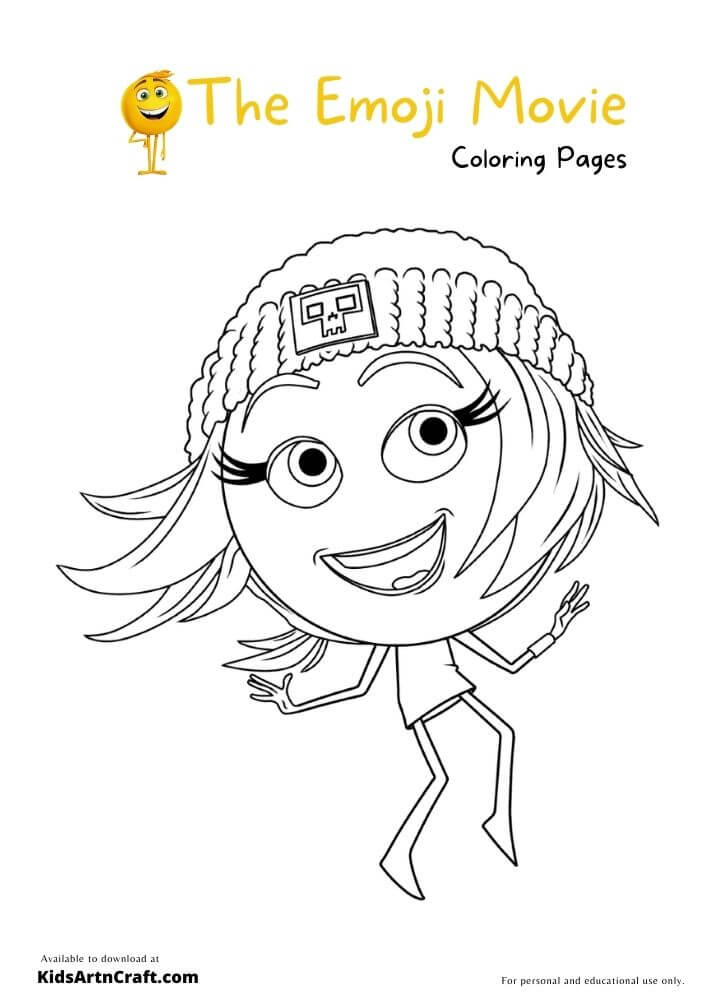 The Emoji Movie Coloring Pages For Kids – Free Printables