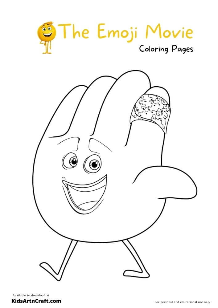 The Emoji Movie Coloring Pages For Kids – Free Printables
