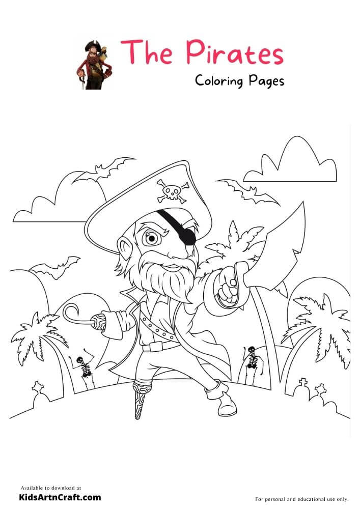  The Pirates! Band of Misfits Coloring Pages For Kids
