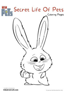 The Secret Life Of Pets Coloring Pages For Kids – Free Printables ...