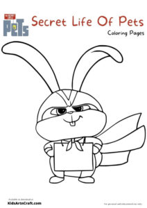 The Secret Life Of Pets Coloring Pages For Kids – Free Printables ...