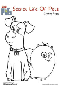 The Secret Life Of Pets Coloring Pages For Kids – Free Printables ...