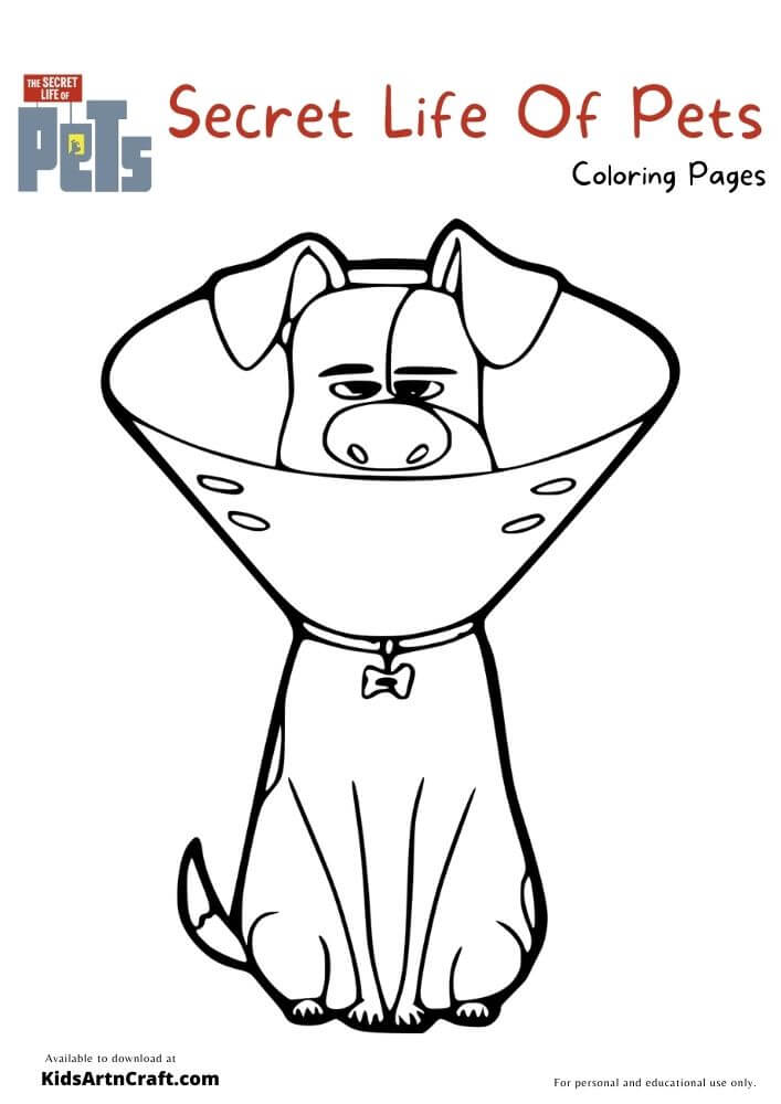 The Secret Life Of Pets Coloring Pages For Kids – Free Printables